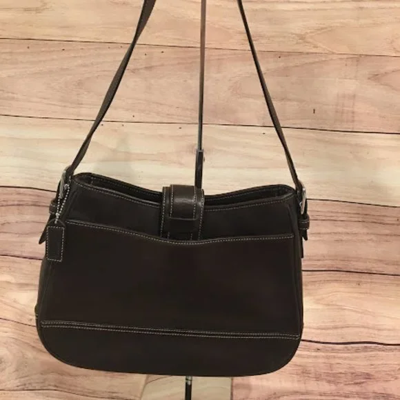 Vintage Coach Brown Leather Shoulder Bag - Picture 6 of 6
